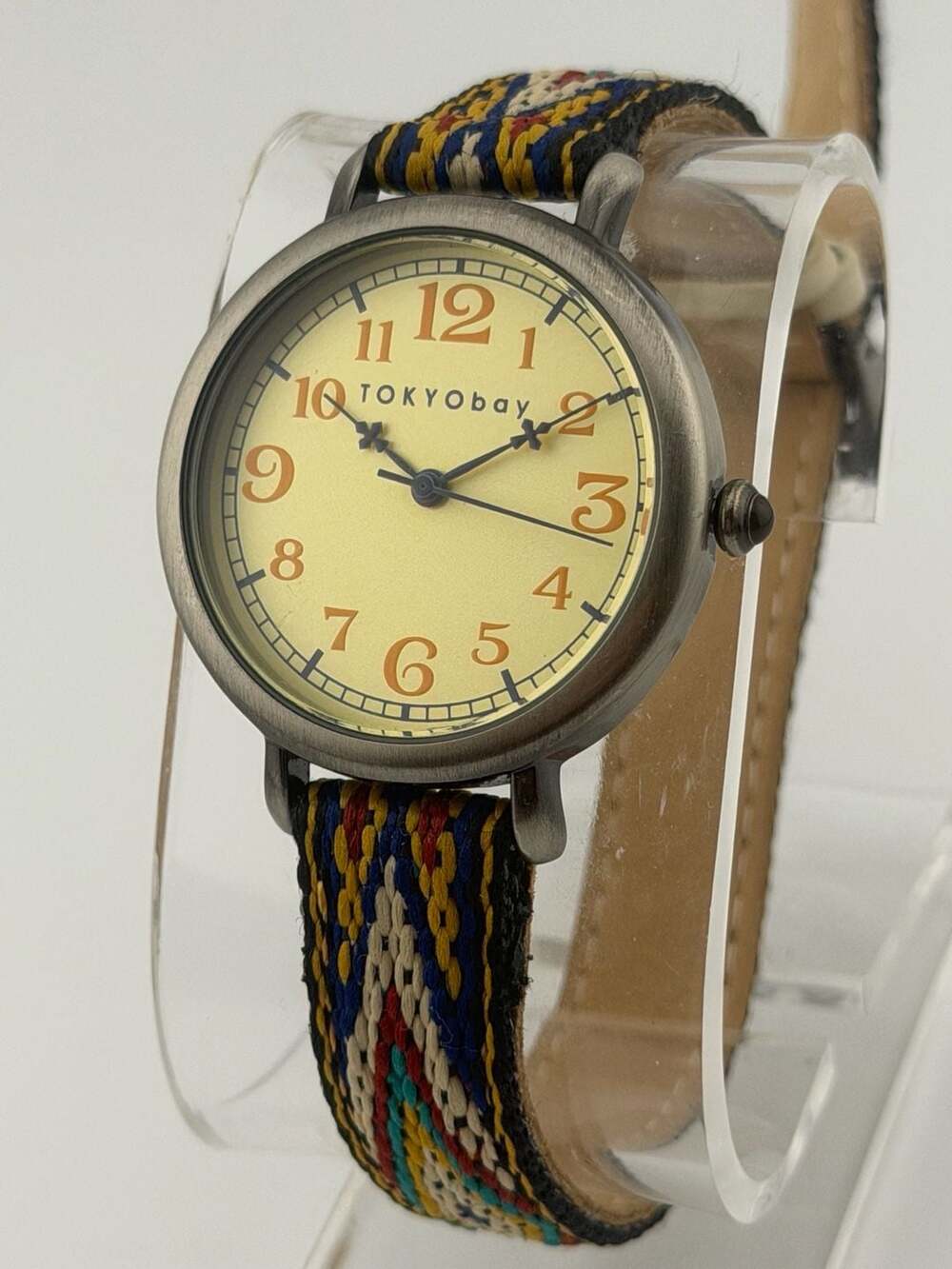 BOGO! - TOKYObay Analog Quartz Watch Double Wrap Multicolor Geometric Fabric